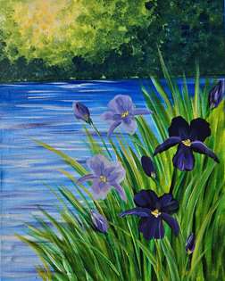 Monet-style Irises