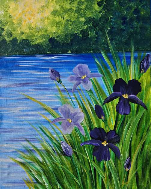 Monet-style Irises