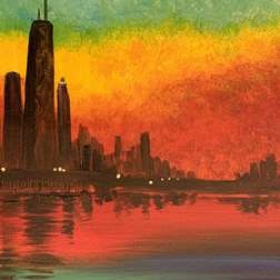 Monet's Chicago Twilight