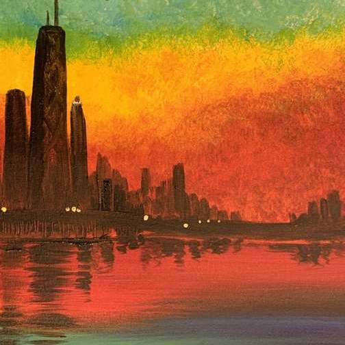 Monet's Chicago Twilight