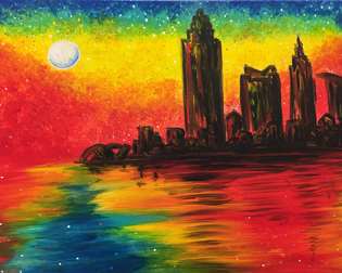 Monet's Cleveland Twilight