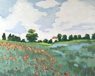 Monet's Field of poppies