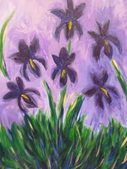 Monet's Lilac Irises