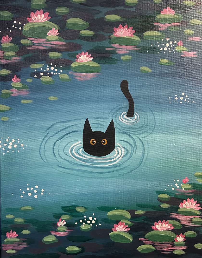 Monet's Water Kitty