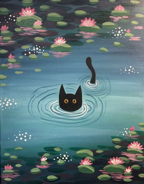 Monet's Water Kitty