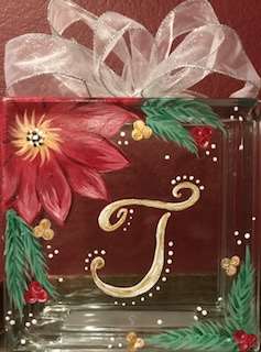 Monogrammed Poinsettia 