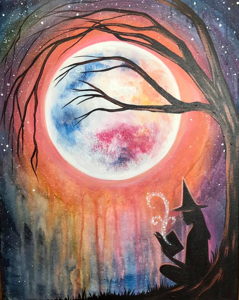 Moon Magic - Pinot's Palette Painting