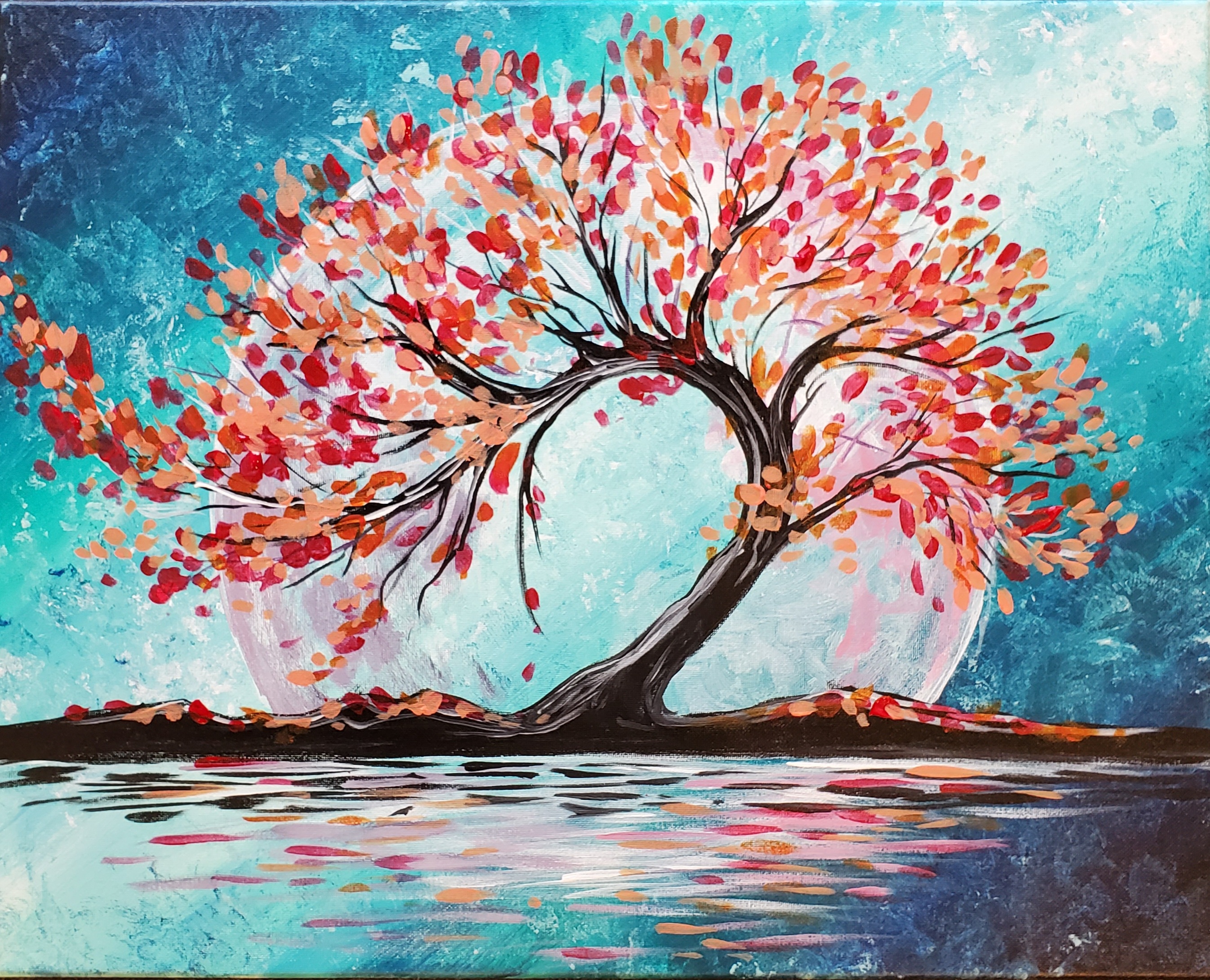 Moon Tree - Pinot's Palette Painting