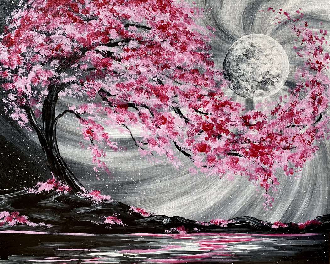 Moonlit Cherry Blossom River - Fri, Mar 01 8PM at Princeton