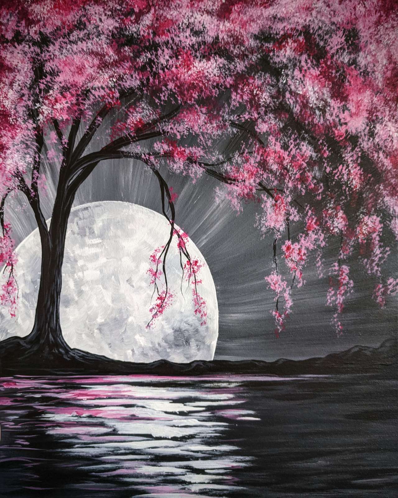 Moonlit Cherry Blossom Tree - Sun, Oct 18 5PM at Valencia