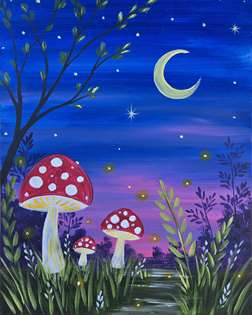 Moonlit Mushrooms