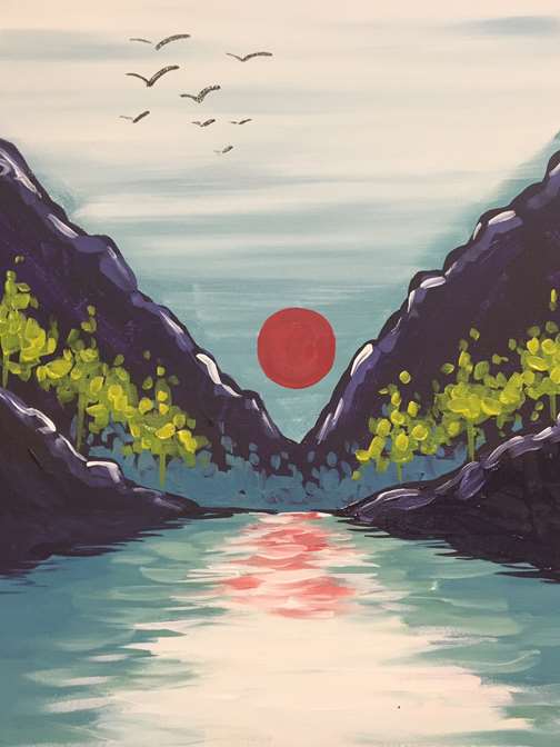 Mountain Lake Sunset