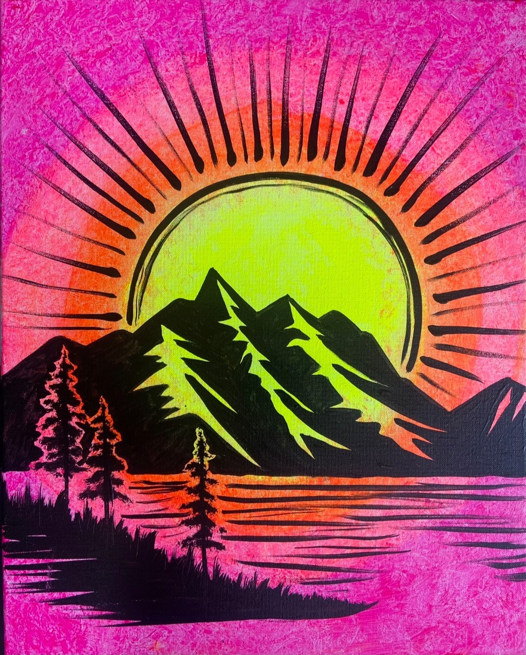 Mountain View Glow - Pinot's Palette Painting