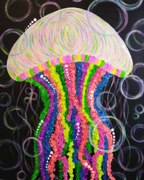 Neon Jelly Fish