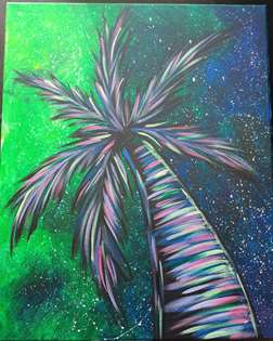 Neon Night Palm