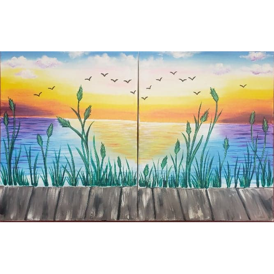 Two Canvases make one big picture!