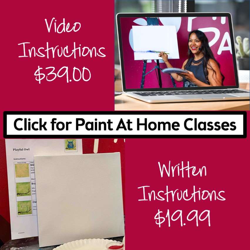 Paint At Home Video & Written Instructions Wed, Jan 03 2PM at Town