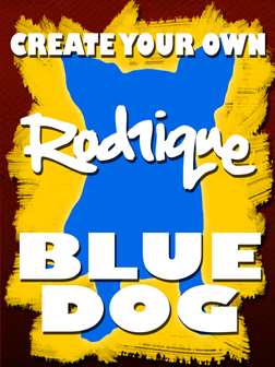 Paint Your Own Rodrigue Blue Dog