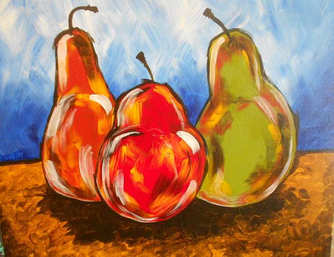 Painterly Pears