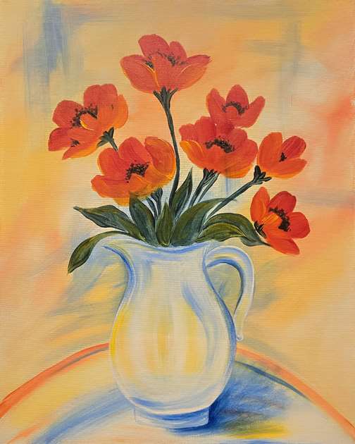 Painterly Poppies