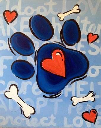 Paint-It-Forward: Paw Prints on Your Heart