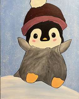 Penguin's First Snow