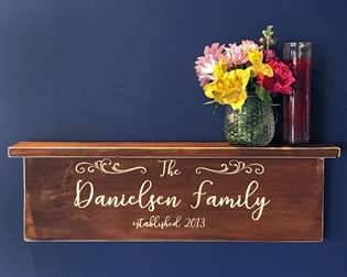 Personalized DIY Wood Shelf