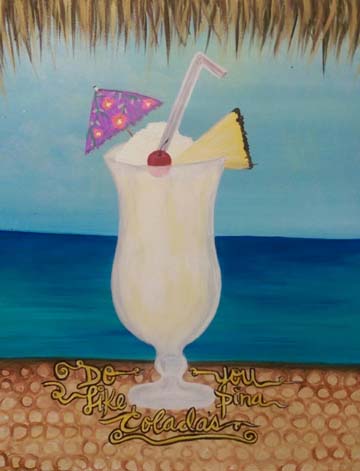 Pina Colada - Pinot's Palette Painting