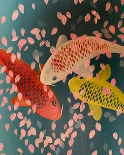 Cherry Blossom Koi