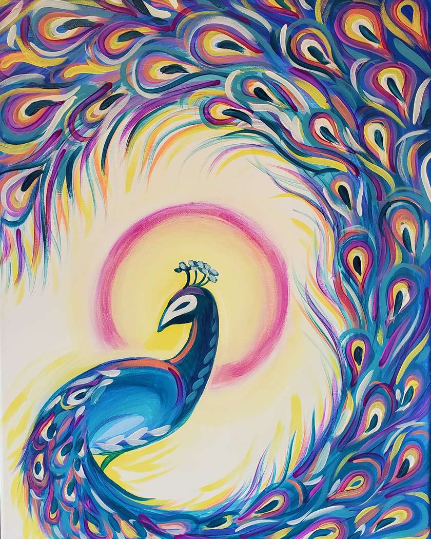 $39 Special In-Studio Event: Plumed Peacock