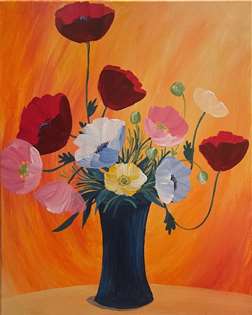 Poppies in a Vase