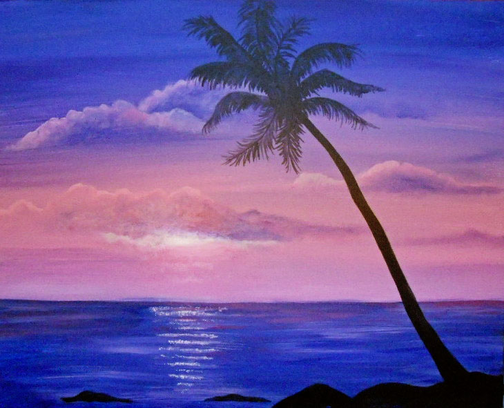 Postcard Paradise - Pinot's Palette Painting