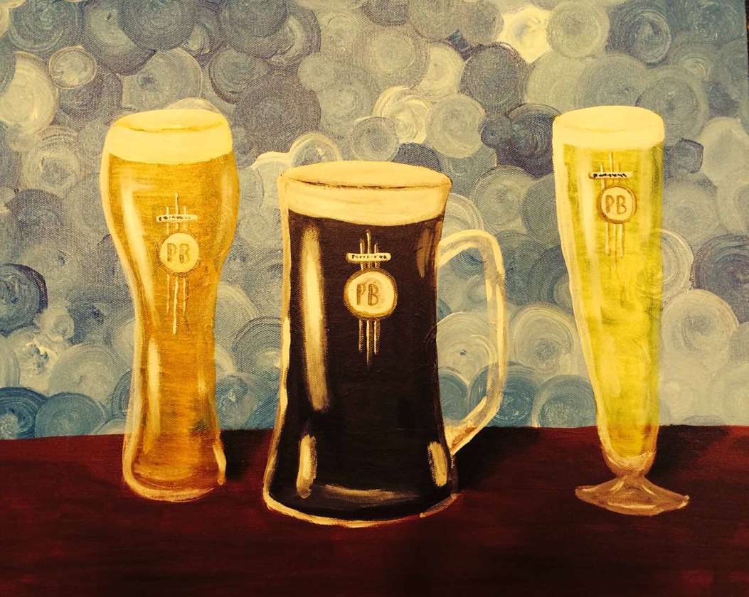 Prost! Pinot's Palette Painting