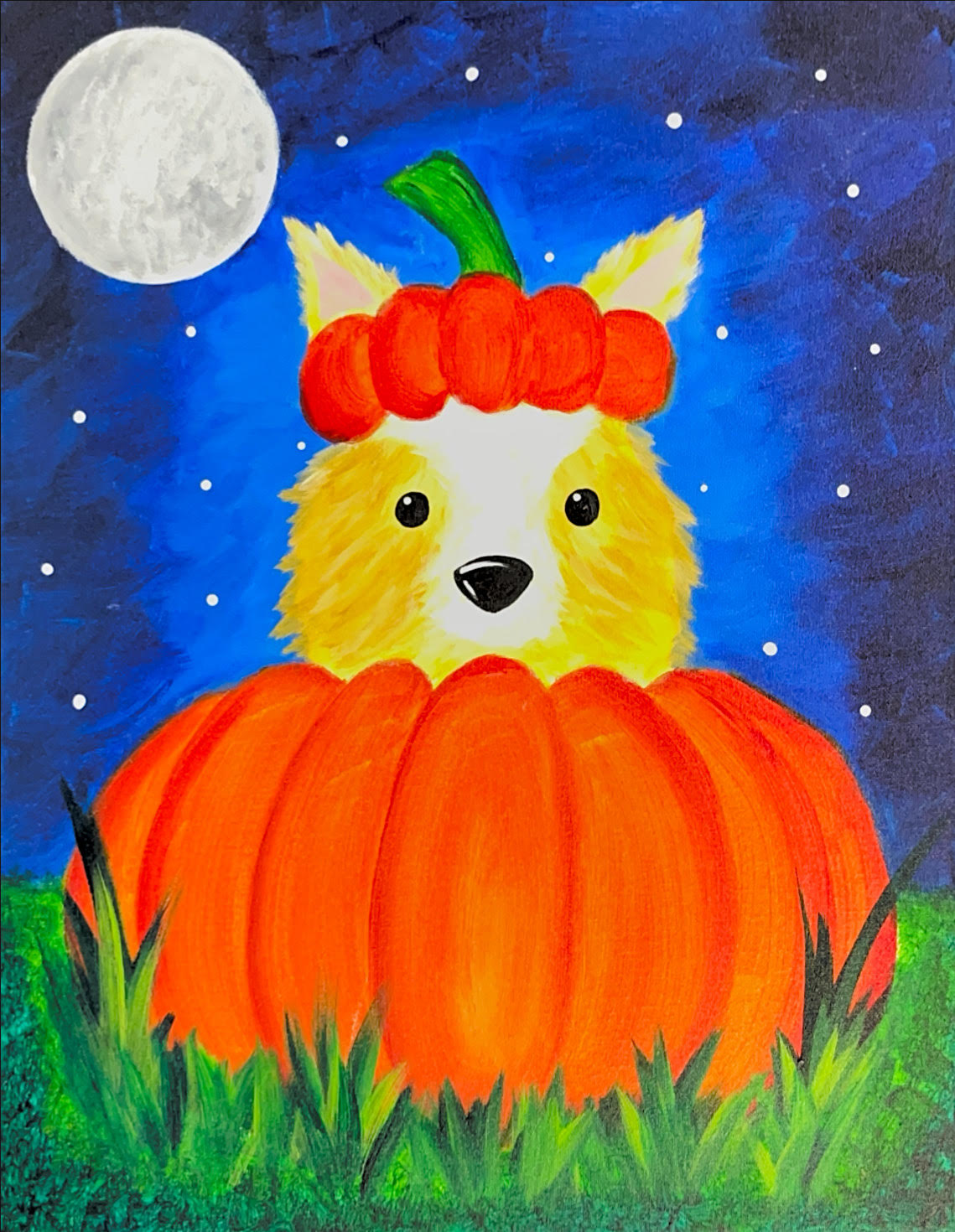 Pup-kin! - Pinot's Palette Painting