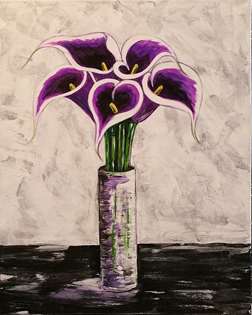 Purple Picasso Calla Lilies