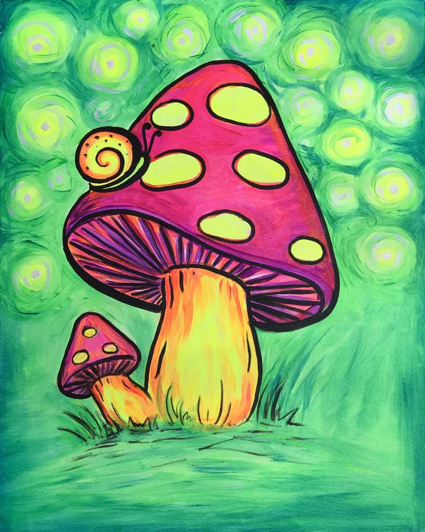 Radiant Mushroom - Family/Teen Black Light Night!