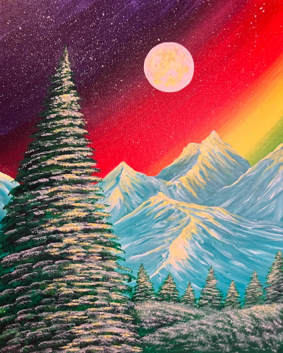 Rainbow Sky Forest