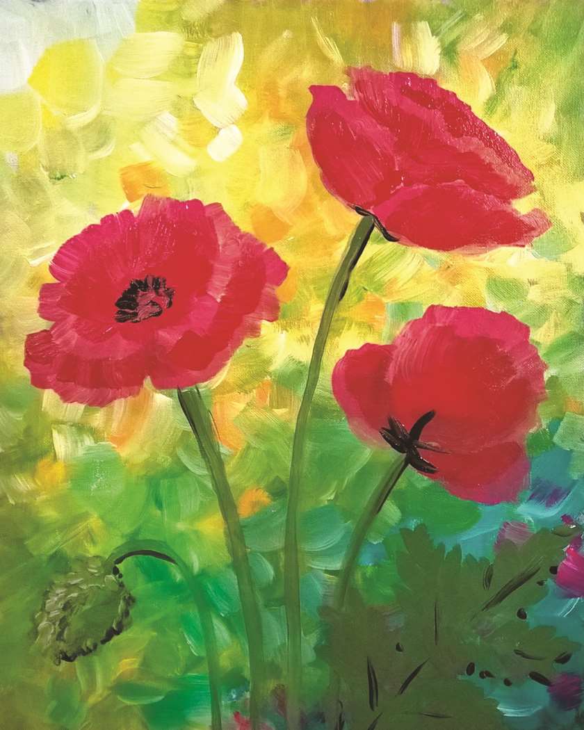 In Studio Event: Red Poppies!