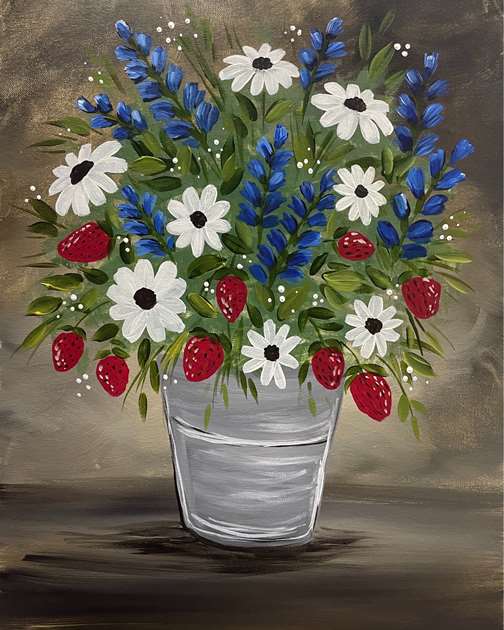 Red White and Blue Bonnets