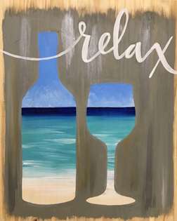 Relax - Beach-y Chic Wood Pallet