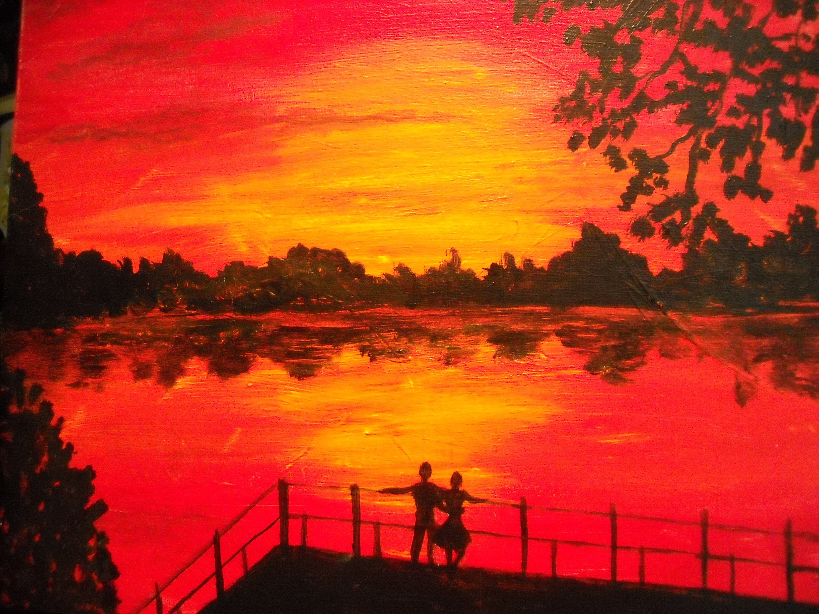 Romantic Night Pinot's Palette Painting