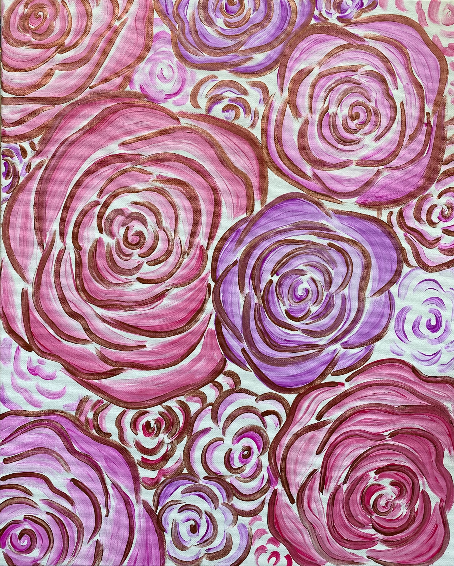 Roses Roses Roses - Pinot's Palette Painting