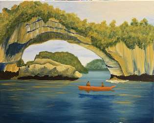 Rowing the Rock Islands