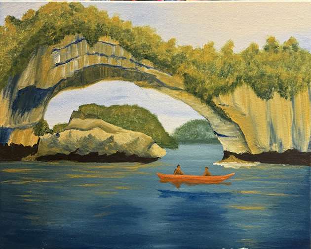 Rowing the Rock Islands