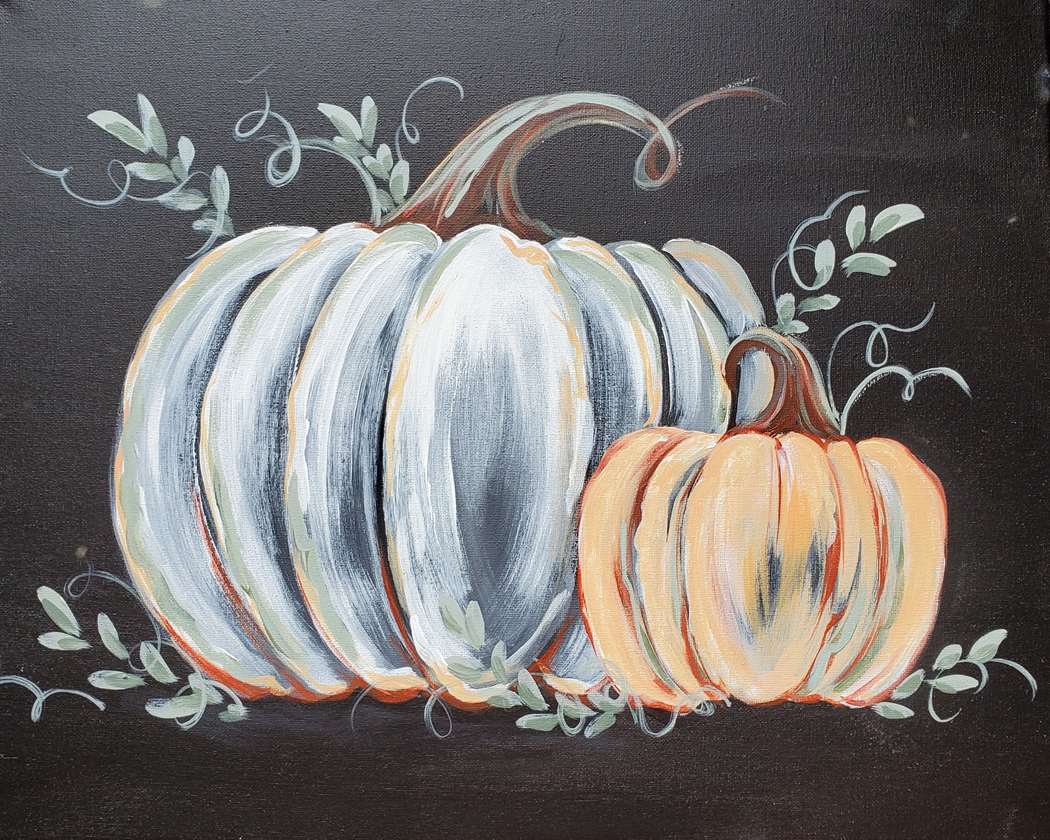 Rustic Chalkboard Pumpkins