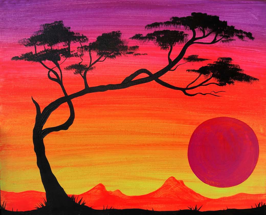 Safari Glow - Pinot's Palette Painting