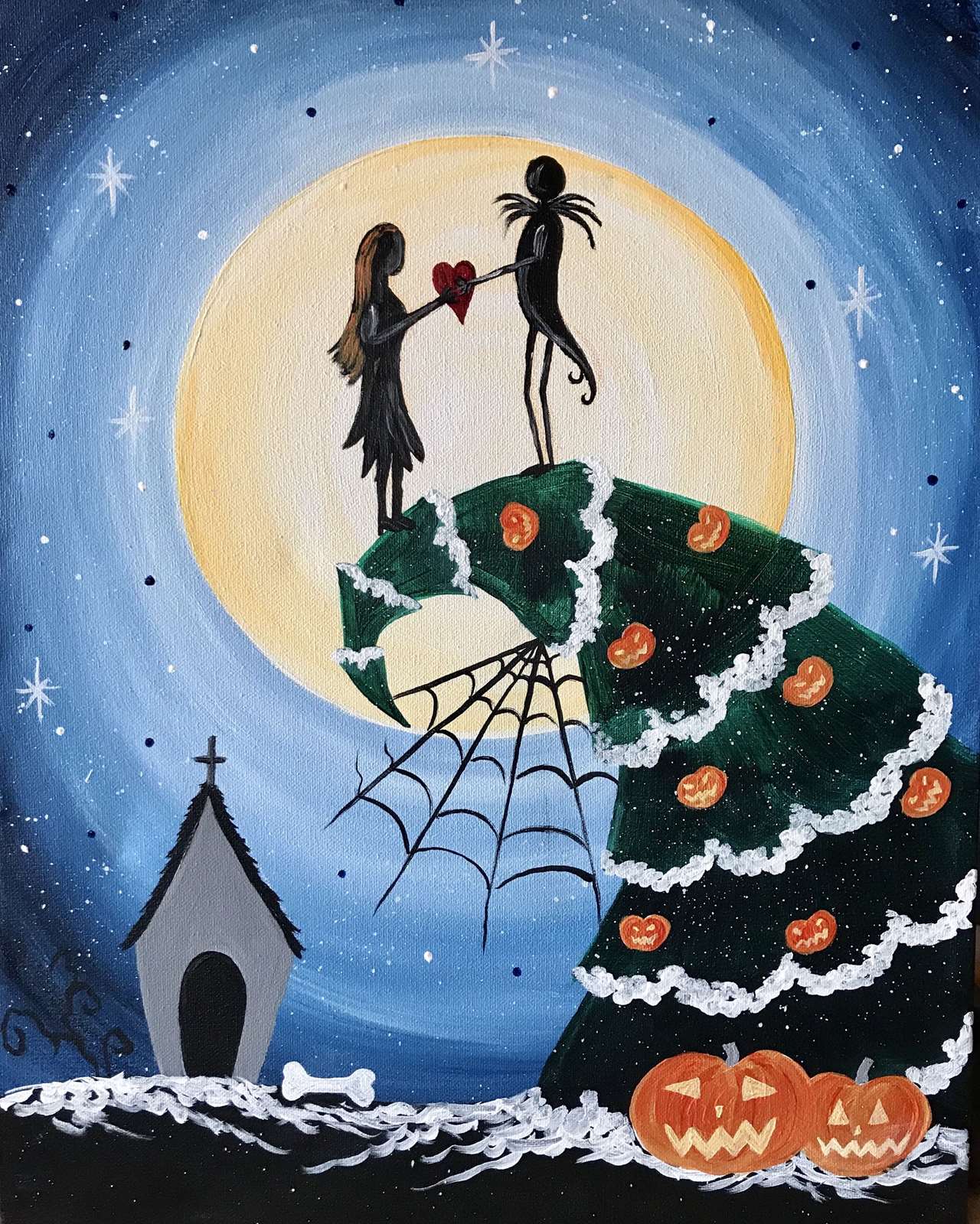 A Scary Christmas at Pinot's Palette – Huntington Beach