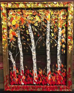 Screen Art - Bountiful Birches