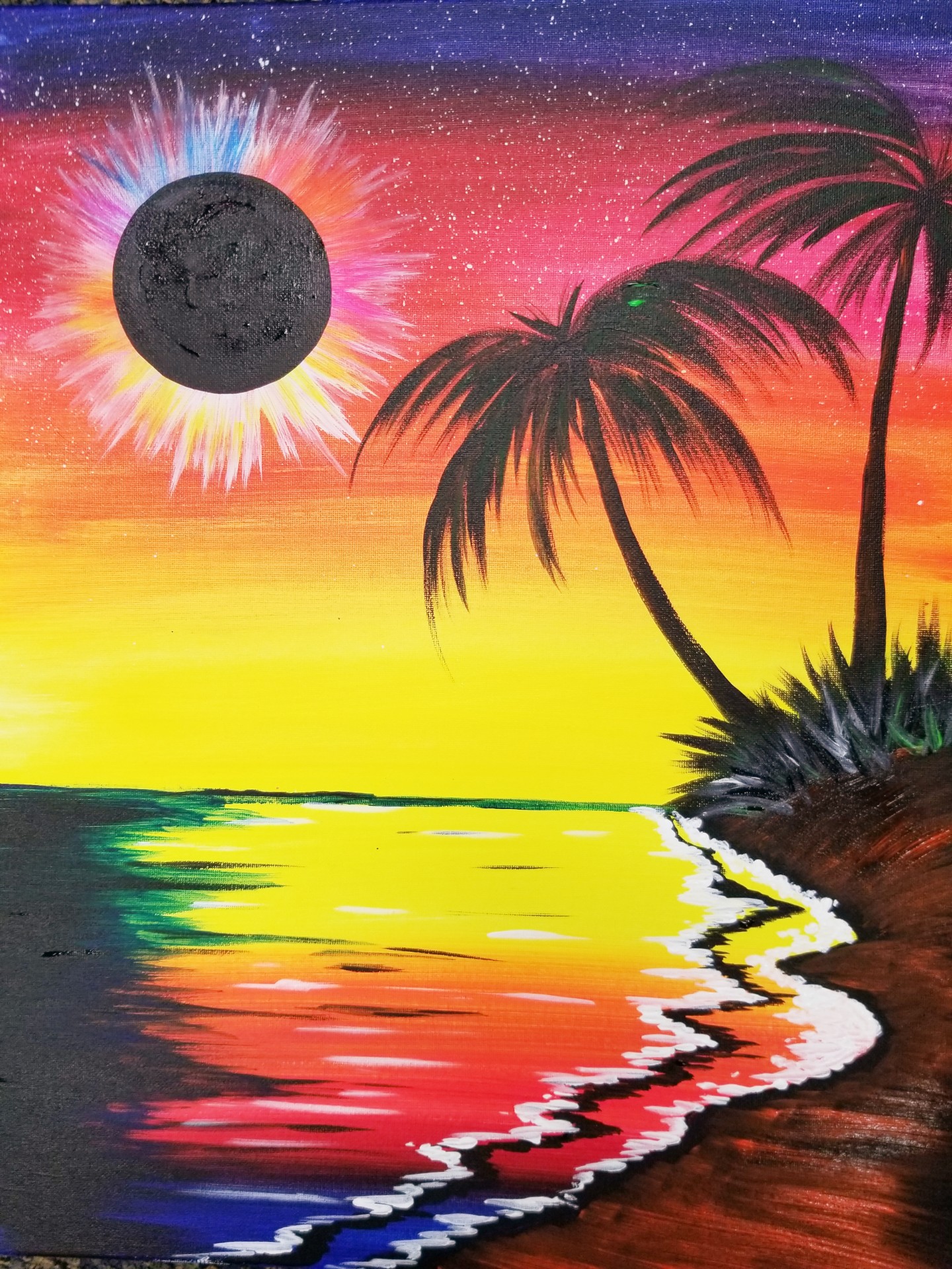 Seaside Supernova Pinot s Palette Painting seaside-supernova-pinot-s-palette-painting
