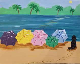 Seaside Umbrellas